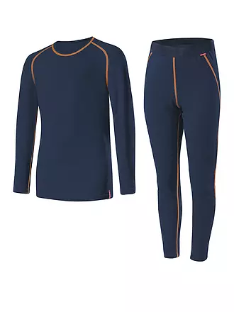 LÖFFLER | Set intimo lungo Transtex caldo per bambini | dunkelblau